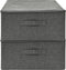 vidaXL - Opbergboxen - 2 - st - 70x40x18 - cm - stof - antracietkleurig