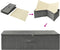 vidaXL - Opbergboxen - 2 - st - 70x40x18 - cm - stof - antracietkleurig