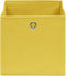 vidaXL - Opbergboxen - 4 - st - 28x28x28 - cm - nonwoven - stof - geel
