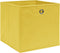 vidaXL - Opbergboxen - 4 - st - 28x28x28 - cm - nonwoven - stof - geel