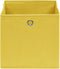 vidaXL - Opbergboxen - 4 - st - 28x28x28 - cm - nonwoven - stof - geel