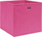 vidaXL - Opbergboxen - 4 - st - 28x28x28 - cm - nonwoven - stof - roze