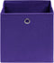 vidaXL - Opbergboxen - 4 - st - 28x28x28 - cm - nonwoven - stof - paars