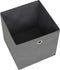 vidaXL - Opbergboxen - 4 - st - 28x28x28 - cm - nonwoven - stof - grijs