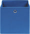 vidaXL - Opbergboxen - 4 - st - 28x28x28 - cm - nonwoven - stof - blauw