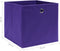 vidaXL - Opbergboxen - 4 - st - 28x28x28 - cm - nonwoven - stof - paars