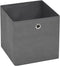 vidaXL - Opbergboxen - 4 - st - 28x28x28 - cm - nonwoven - stof - grijs