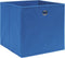 vidaXL - Opbergboxen - 4 - st - 28x28x28 - cm - nonwoven - stof - blauw