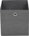 vidaXL - Opbergboxen - 4 - st - 28x28x28 - cm - nonwoven - stof - grijs