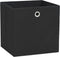 vidaXL - Opbergboxen - 4 - st - 28x28x28 - cm - nonwoven - stof - zwart