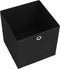 vidaXL - Opbergboxen - 4 - st - 28x28x28 - cm - nonwoven - stof - zwart
