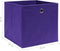 vidaXL - Opbergboxen - 4 - st - 28x28x28 - cm - nonwoven - stof - blauw