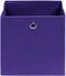 vidaXL - Opbergboxen - 4 - st - 28x28x28 - cm - nonwoven - stof - blauw
