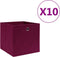 vidaXL - Opbergboxen - 4 - st - 28x28x28 - cm - nonwoven - stof - grijs