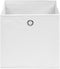 vidaXL - Opbergboxen - 4 - st - 28x28x28 - cm - nonwoven - stof - wit