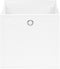 vidaXL - Opbergboxen - 4 - st - 28x28x28 - cm - nonwoven - stof - wit