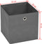 vidaXL - Opbergboxen - 4 - st - 32x32x32 - cm - nonwoven - stof - grijs