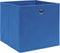 vidaXL Opbergboxen 4 st 32x32x32 cm stof blauw