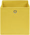 vidaXL - Opbergboxen - 4 - st - 32x32x32 - cm - stof - geel