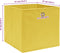 vidaXL - Opbergboxen - 4 - st - 32x32x32 - cm - stof - geel