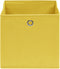 vidaXL - Opbergboxen - 4 - st - 32x32x32 - cm - stof - geel
