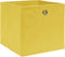 vidaXL - Opbergboxen - 4 - st - 32x32x32 - cm - stof - geel