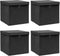 vidaXL - Opbergboxen - 4 - st - 32x32x32 - cm - stof - geel