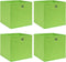 vidaXL - Opbergboxen - 4 - st - 32x32x32 - cm - stof - groen