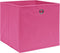 vidaXL - Opbergboxen - 4 - st - 32x32x32 - cm - stof - roze