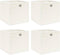 vidaXL - Opbergboxen - 4 - st - 32x32x32 - cm - stof - wit