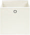 vidaXL - Opbergboxen - 4 - st - 32x32x32 - cm - stof - wit