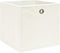 vidaXL - Opbergboxen - 4 - st - 32x32x32 - cm - stof - wit