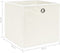vidaXL - Opbergboxen - 4 - st - 32x32x32 - cm - stof - wit