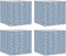 vidaXL - Opbergboxen - 4 - st - inklapbaar - 32x32x32 - cm - ongeweven - stof - blauw