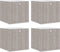 vidaXL - Opbergboxen - 4 - st - inklapbaar - 32x32x32 - cm - ongeweven - stof - bruin