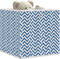 vidaXL - Opbergboxen - 4 - st - inklapbaar - 32x32x32 - cm - ongeweven - stof - blauw