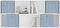 vidaXL - Opbergboxen - 4 - st - inklapbaar - 32x32x32 - cm - ongeweven - stof - blauw