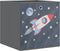 vidaXL - Opbergboxen - 4 - st - inklapbaar - 32x32x32 - cm - ongeweven - stof - grijs