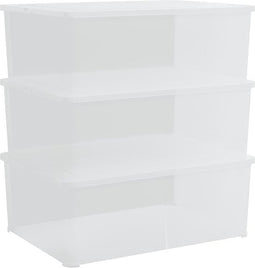 vidaXL - Opbergboxen - kunststof - 3 - st - stapelbaar - 10 - L