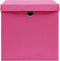vidaXL - Opbergboxen - met - deksel - 10 - st - 28x28x28 - cm - roze