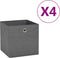 vidaXL - Opbergboxen - met - deksel - 10 - st - 28x28x28 - cm - wit