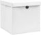 vidaXL - Opbergboxen - met - deksel - 10 - st - 28x28x28 - cm - wit