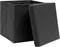 vidaXL - Opbergboxen - met - deksel - 10 - st - 28x28x28 - cm - zwart