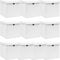 vidaXL - Opbergboxen - met - deksel - 10 - st - 32x32x32 - cm - stof - wit