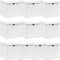 vidaXL - Opbergboxen - met - deksel - 10 - st - 32x32x32 - cm - stof - wit