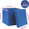vidaXL - Opbergboxen - met - deksel - 10 - st - 32x32x32 - cm - stof - blauw