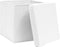 vidaXL - Opbergboxen - met - deksel - 10 - st - 32x32x32 - cm - stof - wit