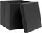 vidaXL - Opbergboxen - met - deksel - 10 - st - 32x32x32 - cm - stof - zwart
