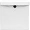 vidaXL - Opbergboxen - met - deksel - 10 - st - 32x32x32 - cm - stof - wit