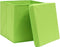 vidaXL - Opbergboxen - met - deksel - 4 - st - 28x28x28 - cm - groen